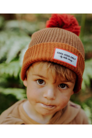 bonnet couleur block brownie