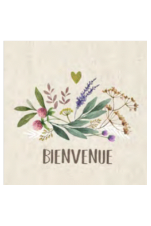 Serviettes de table Provence bienvenue