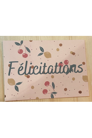 Carte "Félicitations"