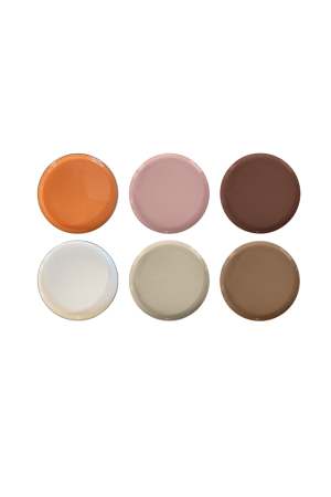 Plateau rond 6 couleurs D35 H2cm