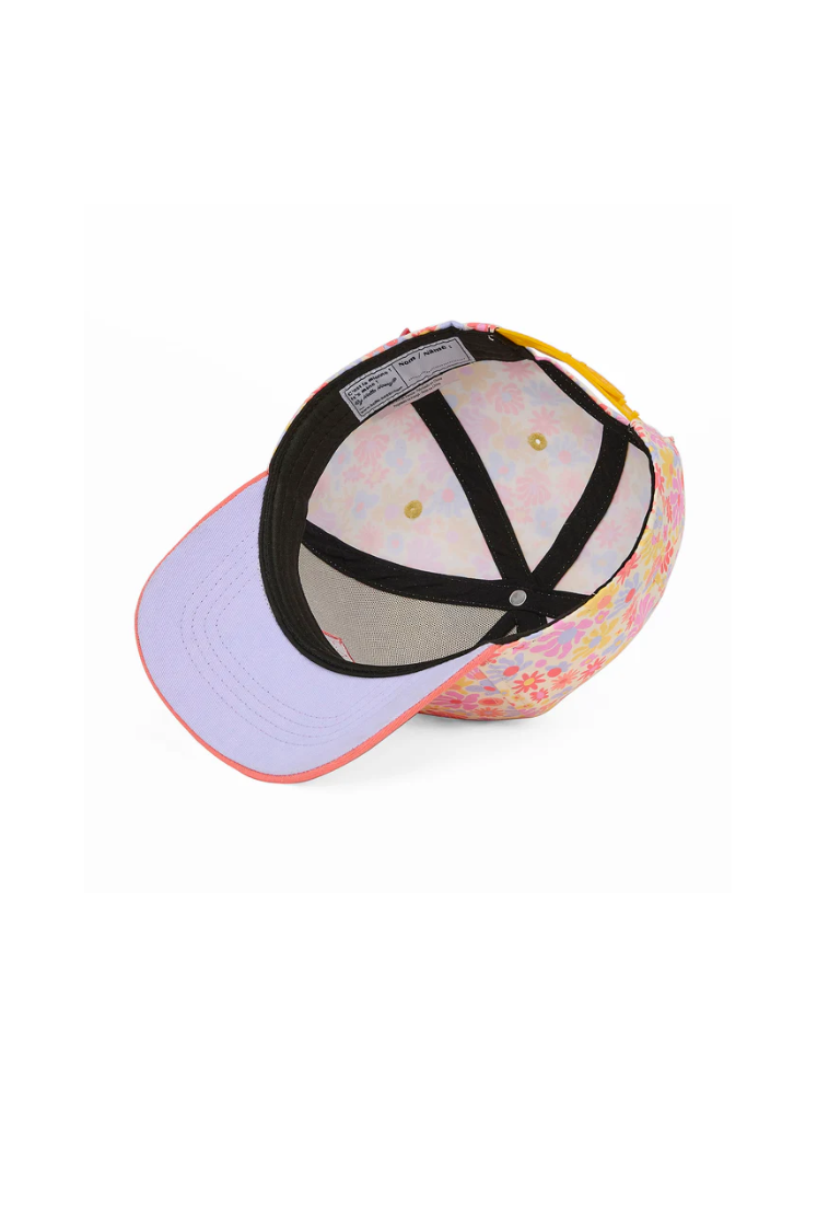 Casquette retro flowers