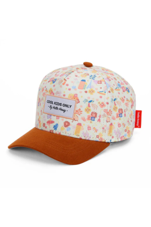 Casquette retro flowers