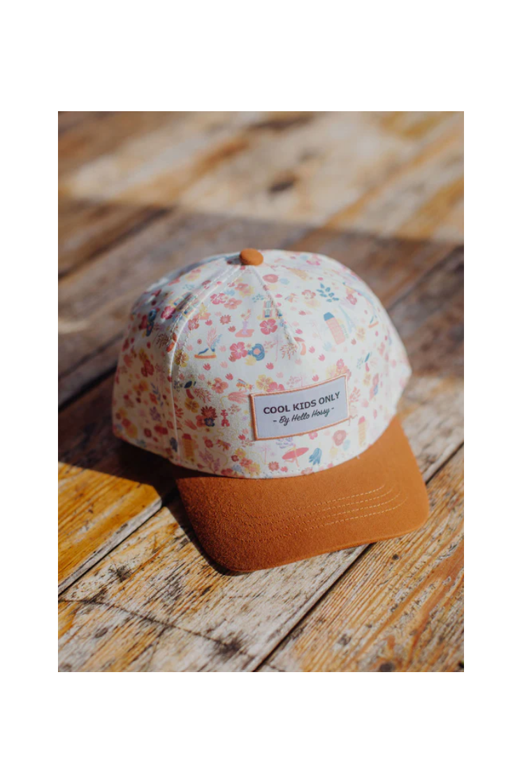 Casquette retro flowers