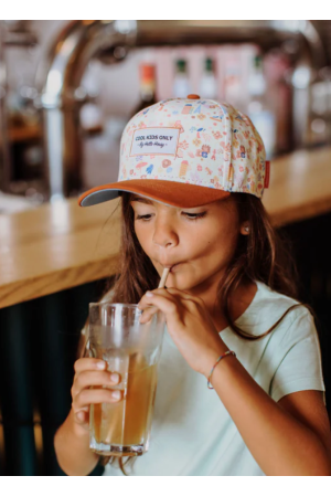 Casquette retro flowers