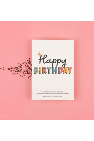 Sachet de graines - happy birthday