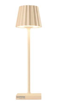 Petite Lampe d'extérieur et intérieur sable H 21 CM