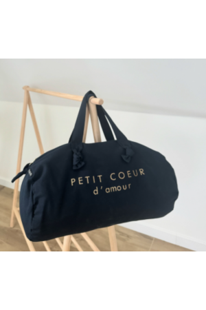 Sac Polochon Bleu Nuit - Petit Coeur d'Amour