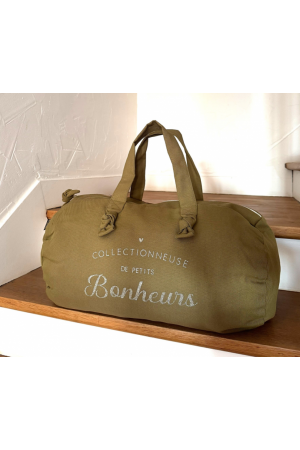 Sac Polochon - Vert Olive - Collectionneuse de Petits Bonheurs